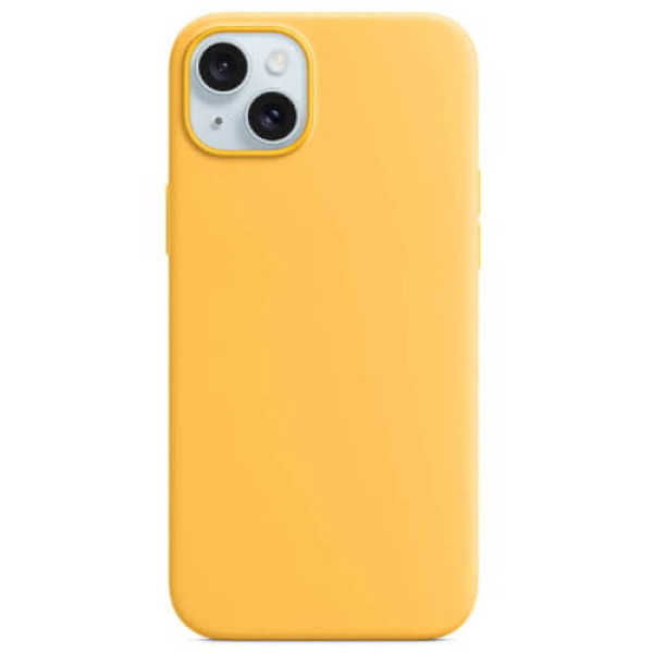 Чохол Monblan Magnetic Silicone MagSafe для iPhone 15 Sunshine