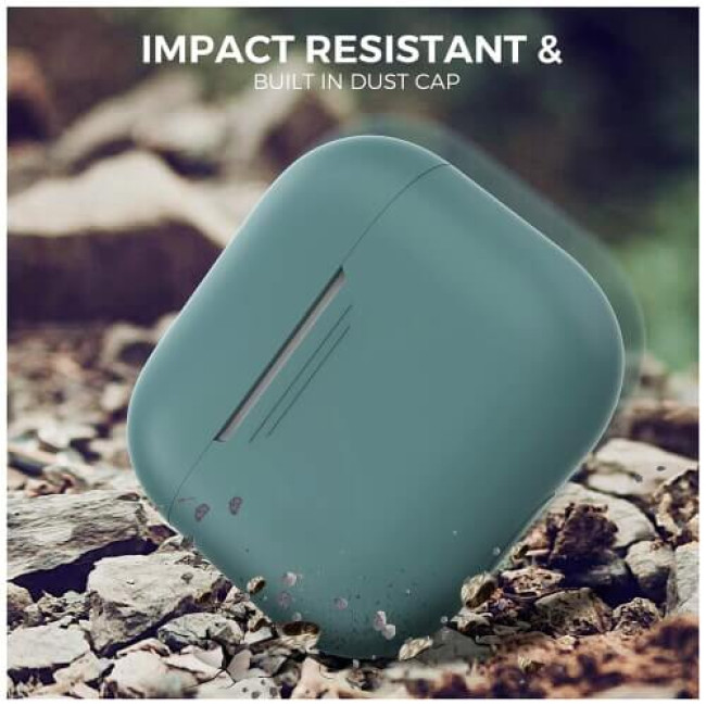 Чохол AhaStyle Silicone Case для AirPods 3 Midnight Green (X00329Y4S1)