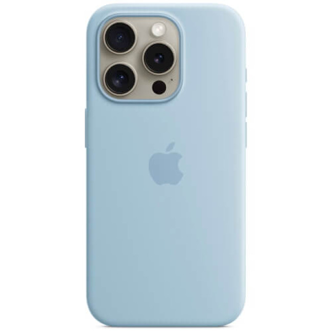 Чохол Apple iPhone 15 Pro Silicone Case with MagSafe Light Blue (MWNM3)