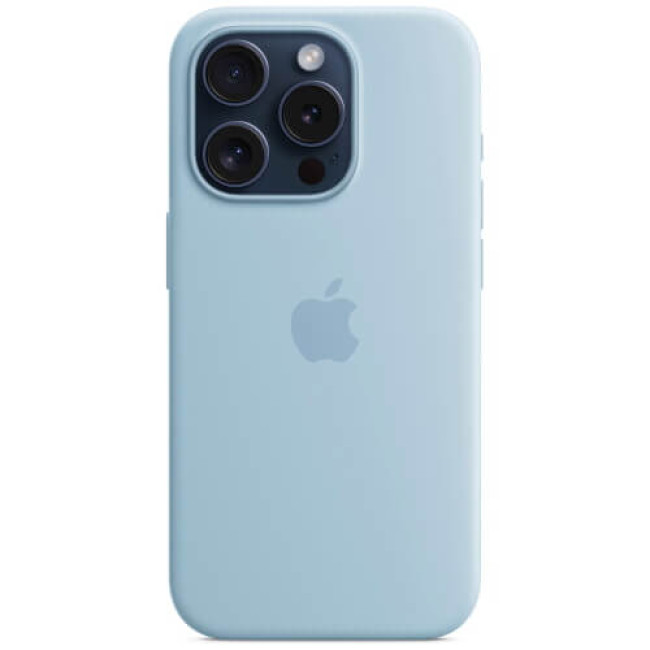 Чохол Apple iPhone 15 Pro Silicone Case with MagSafe Light Blue (MWNM3)