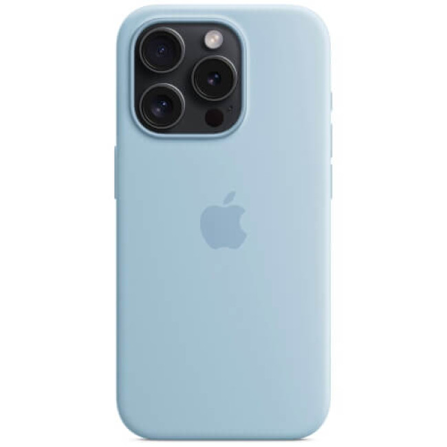 Чохол Apple iPhone 15 Pro Silicone Case with MagSafe Light Blue (MWNM3)