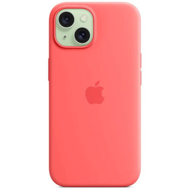 Чохол Apple iPhone 15 Silicone Case with MagSafe Guava (MT0V3)