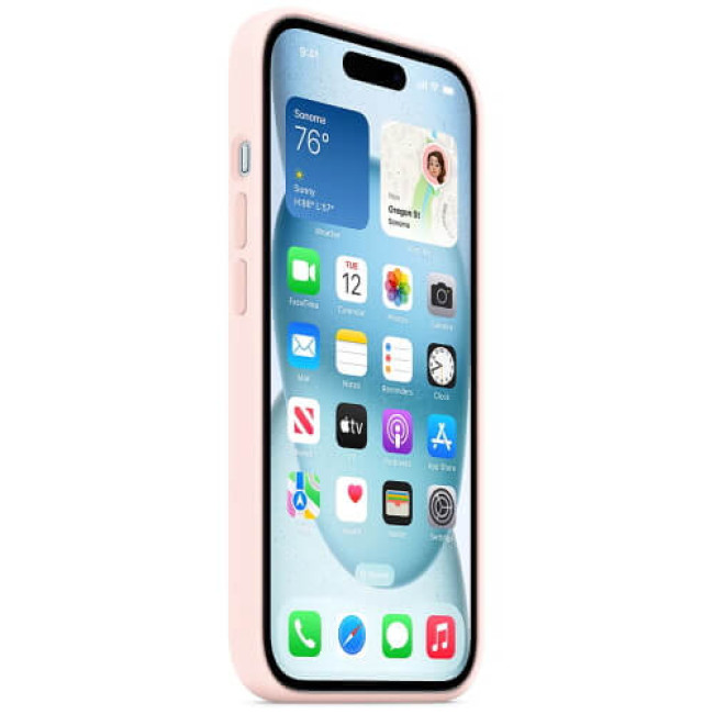 Чохол Apple iPhone 15 Silicone Case with MagSafe Light Pink (MT0U3)