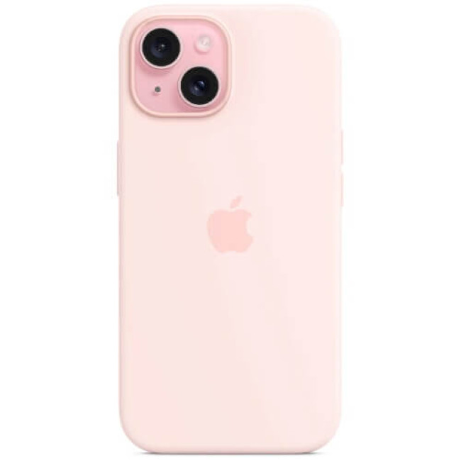 Чохол Apple iPhone 15 Silicone Case with MagSafe Light Pink (MT0U3)