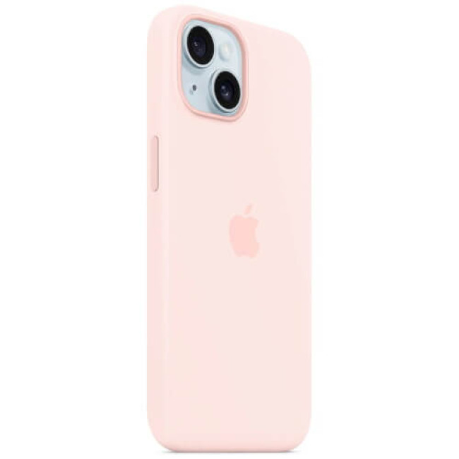 Чохол Apple iPhone 15 Silicone Case with MagSafe Light Pink (MT0U3)