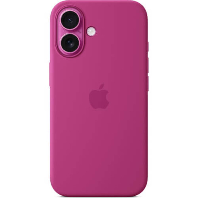 Чохол-накладка Apple iPhone 16 Silicone Case with MagSafe Fuchsia (MYY53)