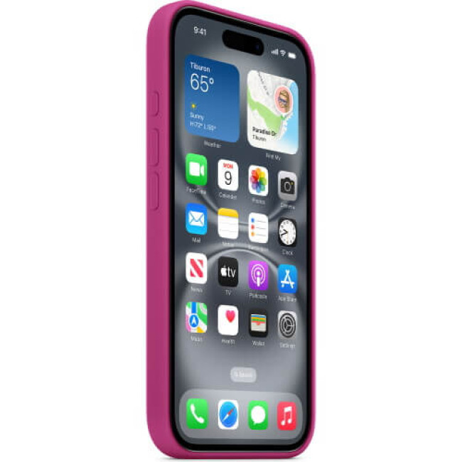 Чохол-накладка Apple iPhone 16 Silicone Case with MagSafe Fuchsia (MYY53)