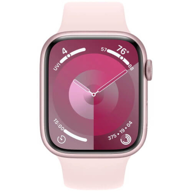 Apple Watch Series 9 41mm Pink Aluminium with Light Pink Sport Band S/M (MR933)