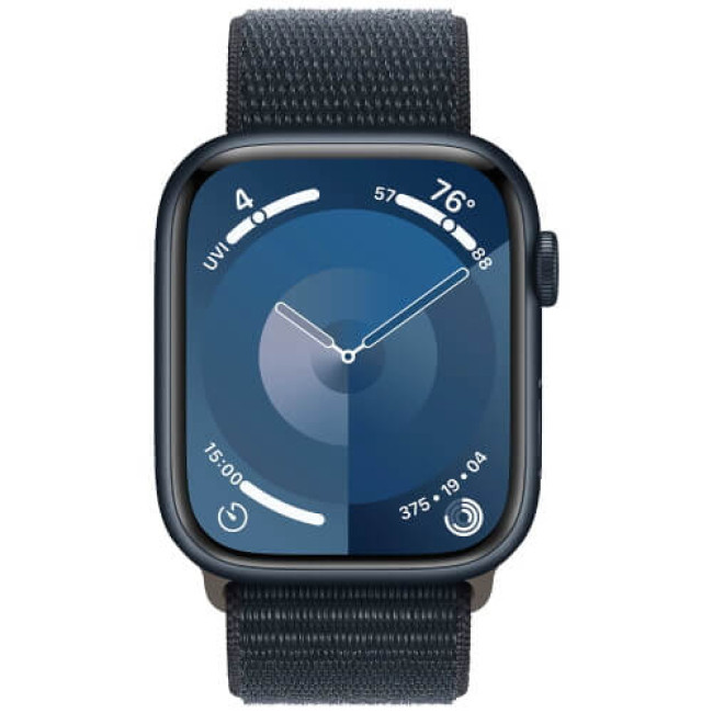 Apple Watch Series 9 GPS + Cellular 45mm Midnight Aluminum with Midnight Sport Loop (MRMF3)