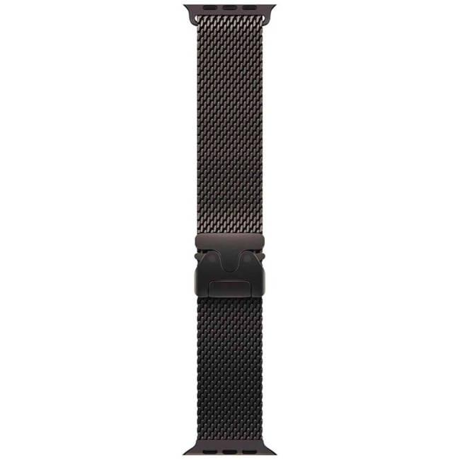 Apple Watch Ultra 3 Black Titanium Case with Black Titanium Milanese Loop Large (MF1T4)