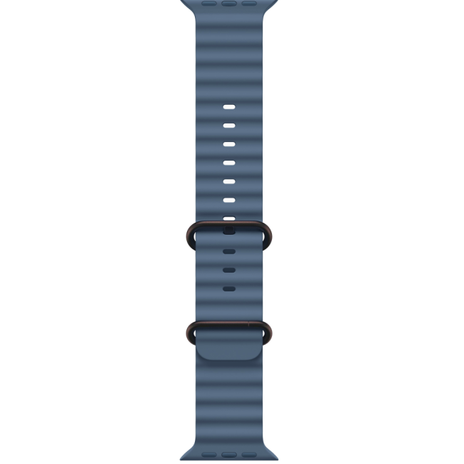 Apple Watch Ultra 3 Black Titanium Case with Anchor Blue Ocean Band (MF254+MGCJ4)