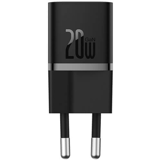 Зарядний пристрій Baseus GaN5 Fast Charger (mini) 1C 20W Black (CCGN050101)