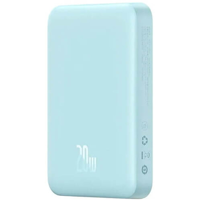 Зовнішній акумулятор Baseus Magnetic Mini Wireless Fast Charge Power Bank 10000mAh 20W Blue (PPCX110103)