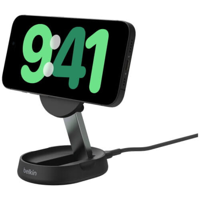 Бездротове ЗУ Belkin BoostCharge Pro Magnetic Qi2 15W Black (WIA008VFBK)