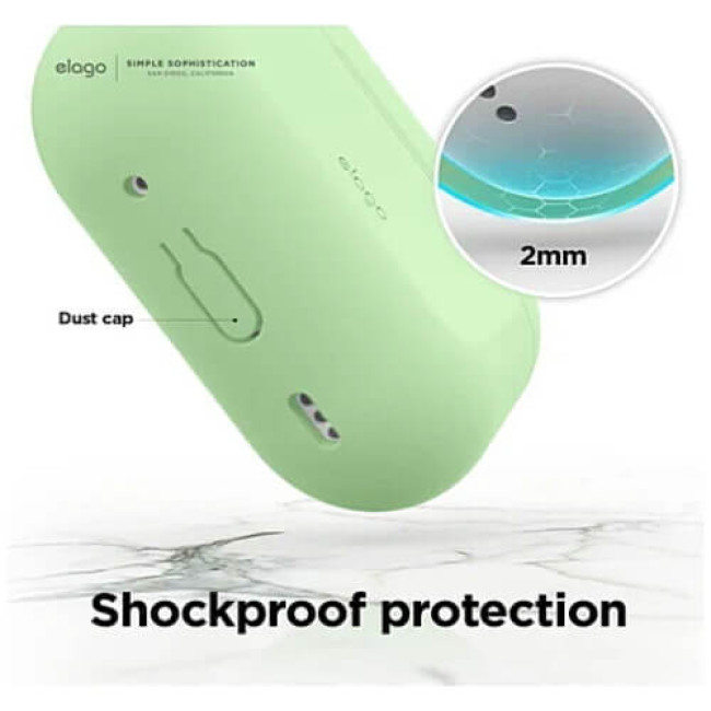 Чохол Elago Silicone Hang Case для AirPods Pro 2 Pastel Green (EAPP2SC-HANG-PGR)