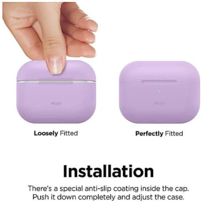 Чохол Elago Silicone Hang Case для AirPods Pro 2 Lavender (EAPP2SC-HANG-LV)