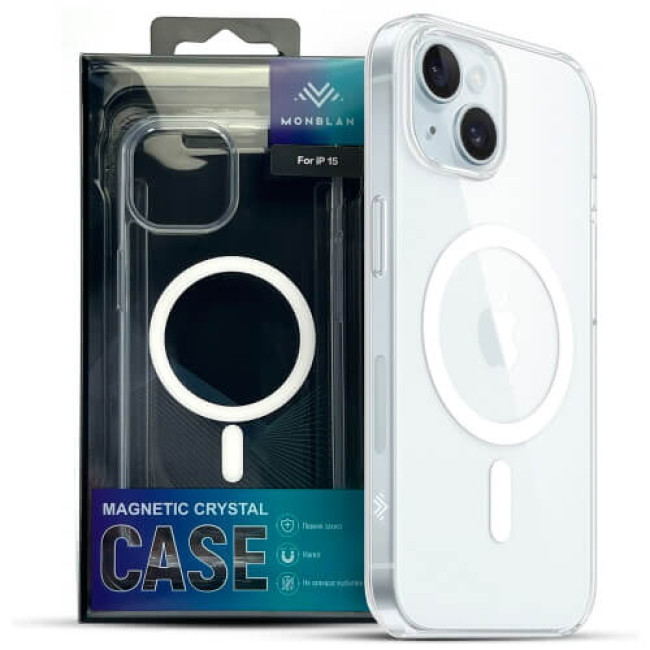Чохол Monblan для iPhone 15 with MagSafe Transparent