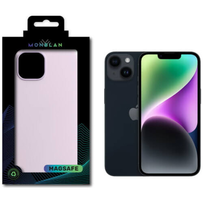 Чохол Monblan Magnetic Silicone MagSafe для iPhone 14 Lilac
