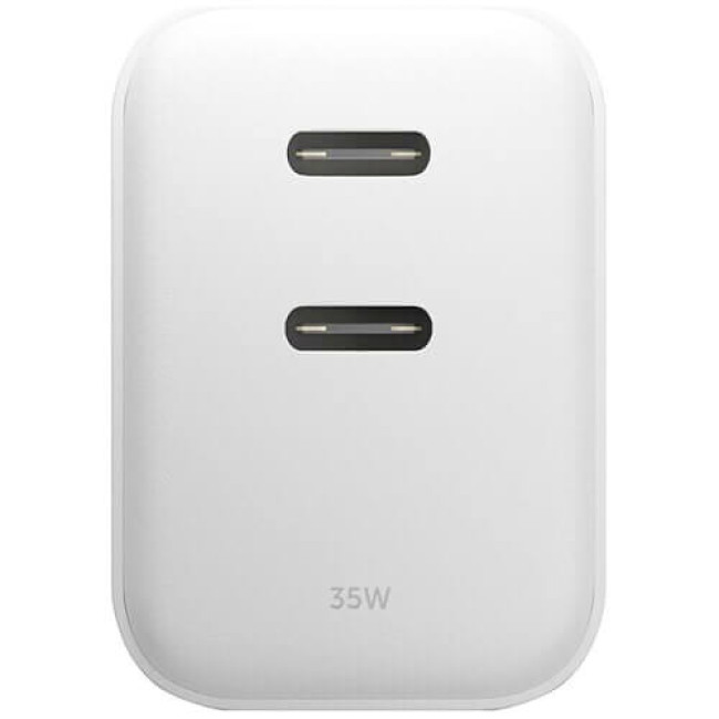Зарядний пристрій Native Union Fast GaN Charger PD 35W Dual USB-C Port White (FAST-PD35-WHT-EU)