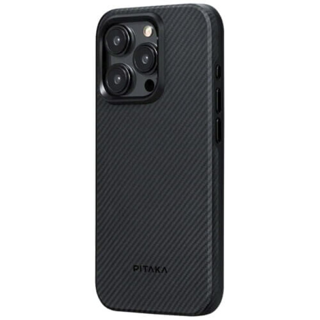 Чохол Pitaka MagEZ Case Pro 4 Twill 600D Black/Grey для iPhone 15 Pro Max (KI1501PMPA)