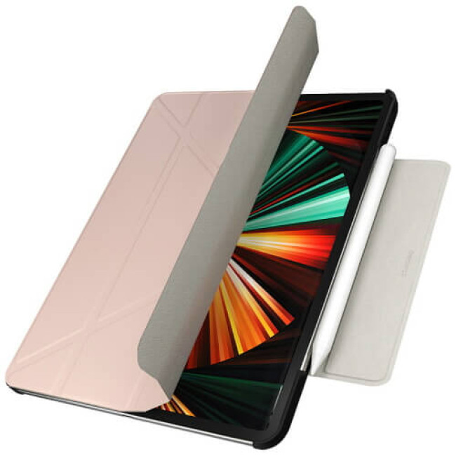 Чохол Switcheasy Origami для iPad Pro 12.9'' (2022-18)/iPad Air 13'' (2024) Pink Sand (GS-109-176-223-182)