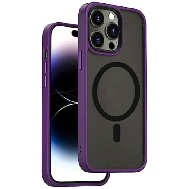 Чохол WiWU FGG-011 Magnetic Colorful Series для iPhone 15 Pro Purple