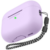 Чохол AhaStyle Silicone Case для AirPods Pro 2 with strap Lavender (X003E43NBX)