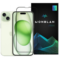 Захист екрану (скло) Monblan для iPhone 16 Plus/15 Plus/14 Pro Max 2.5D Anti Static 0.26mm (Black)