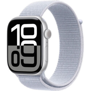 Apple Watch Series 10 42mm Silver Aluminium with Blue Cloud Sport Loop (MWWD3)