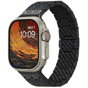 Ремінець для Apple Watch 42/44/45/49mm Pitaka Chroma Carbon Band Dreamland Stairs (AWB2302)