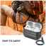Чохол AhaStyle Rugged Protective Case для AirPods Pro 2 with strap Black (X003KE7Y67)