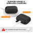 Чохол AhaStyle Silicone Case для AirPods Pro 2 with strap Black (X003E43NDL)