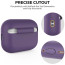 Чохол AhaStyle Silicone Case для AirPods Pro 2 with strap Dark Purple (X003ECKN77)