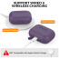 Чохол AhaStyle Silicone Case для AirPods Pro 2 with strap Dark Purple (X003ECKN77)