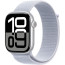 Apple Watch Series 10 GPS + Cellular 46mm Silver Aluminium with Blue Cloud Sport Loop (MWY23)