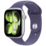 Apple Watch Series 11 GPS + Cellular 42mm Silver Aluminium Case with Purple Fog Sport Band M/L (MF8J4)
