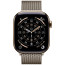 Apple Watch Series 11 46mm Gold Titanium Case with Natural Milanese Loop S/M (MFC34/MGJ24)