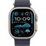 Apple Watch Ultra 2 Natural Titanium Case with Navy Ocean Band (MX4D3)