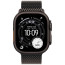 Apple Watch Ultra 3 Black Titanium Case with Black Titanium Milanese Loop Large (MF1T4)
