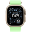 Apple Watch Ultra 3 Natural Titanium Case with Neon Green Ocean Band (MF1V4+MGCF4)