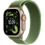 Apple Watch Ultra 3 Natural Titanium Case with Green/Neon Trail Loop M/L (MF1V4+MFT54)