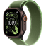Apple Watch Ultra 3 Black Titanium Case with Green/Neon Trail Loop S/M (MF254+MG9N4)