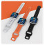 Ремінець для Apple Watch 42/44/45/49mm Blue Fluoro Rubber Sport Watch Band Black (BL004BLK)
