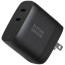 Зарядний пристрій Native Union Fast GaN Charger PD 67W Dual USB-C Port Black (FAST-PD67-BLK-INT)
