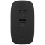 Зарядний пристрій Native Union Fast GaN Charger PD 67W Dual USB-C Port Black (FAST-PD67-BLK-INT)