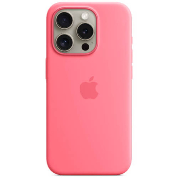 Чехол Apple iPhone 15 Pro Silicone Case with MagSafe Pink (MWNJ3)