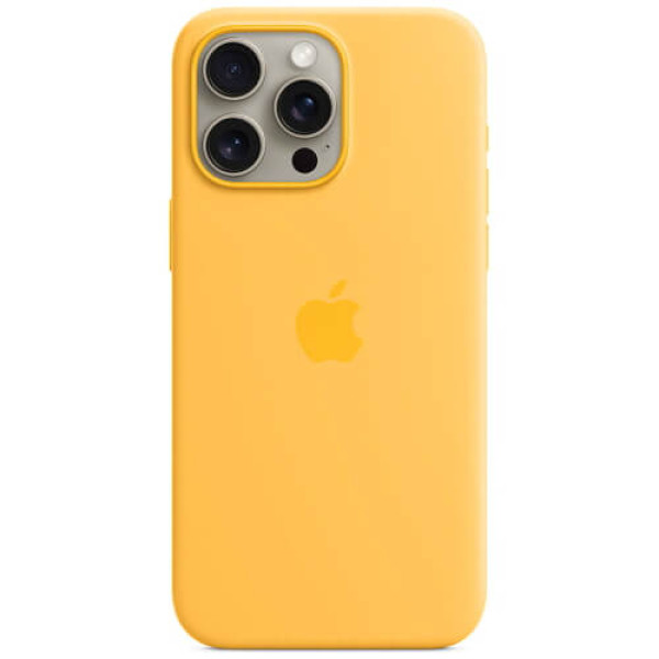 Чехол Apple iPhone 15 Pro Silicone Case with MagSafe Sunshine (MWNK3)