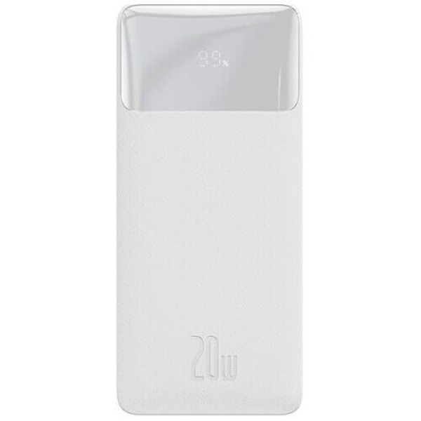 Внешний аккумулятор Baseus Bipow Digital Display 20W 20000mAh White (PPDML-M02)