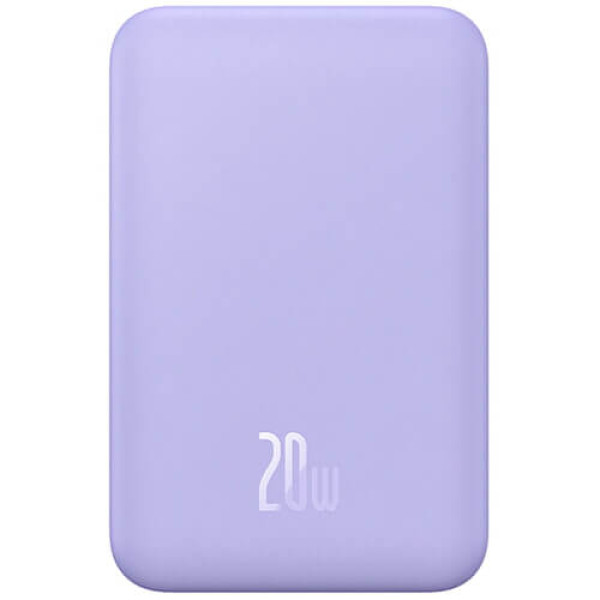 Дополнительный аккумулятор Baseus Magnetic Mini Wireless Fast Charge 5000mAh 20W с кабелем Nebula Purple (P10022107513-00)