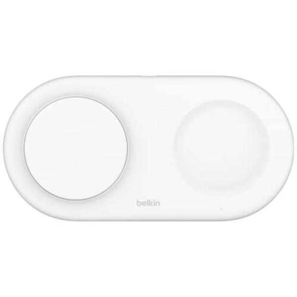 Беспроводное ЗУ Belkin BoostCharge Pro 2in1 Magnetic Pad with Qi2 15W White (WIZ021VFWH)